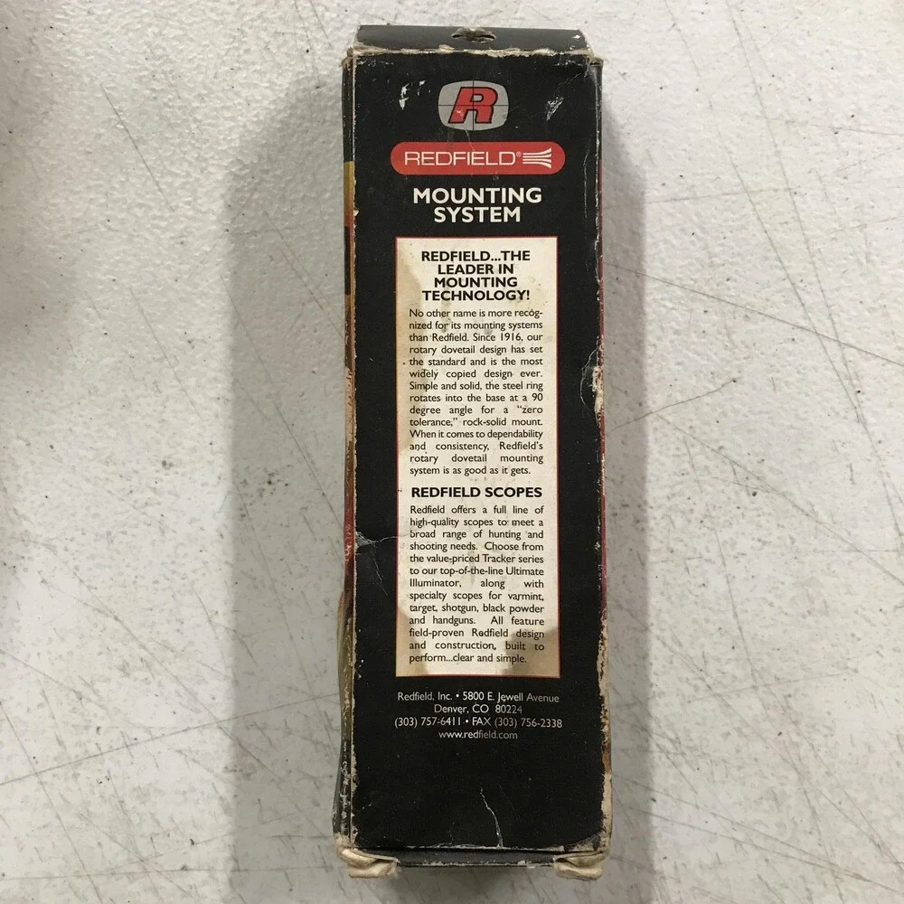 Vintage Redfield JR 110 RH/SA Scope Mount Base Savage 110 Short Action Black